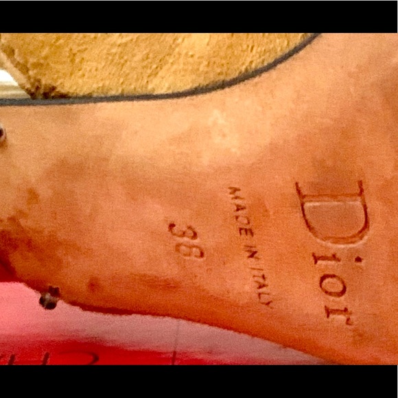 Christian Dior Tan sling back shoes - Picture 3 of 3